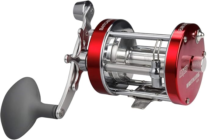 KastKing Rover Round Baitcasting Fishing Reel, Perfect Conventional Reel for Catfish, Salmon/Steelhead, Striper Bass and Inshore Saltwater Fishing Reel, Reinforced Metal Body