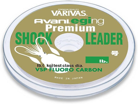 VARIVAS Shock Leader, Abani Eging, Premium Fluorocarbon 98.4 ft (30 m)