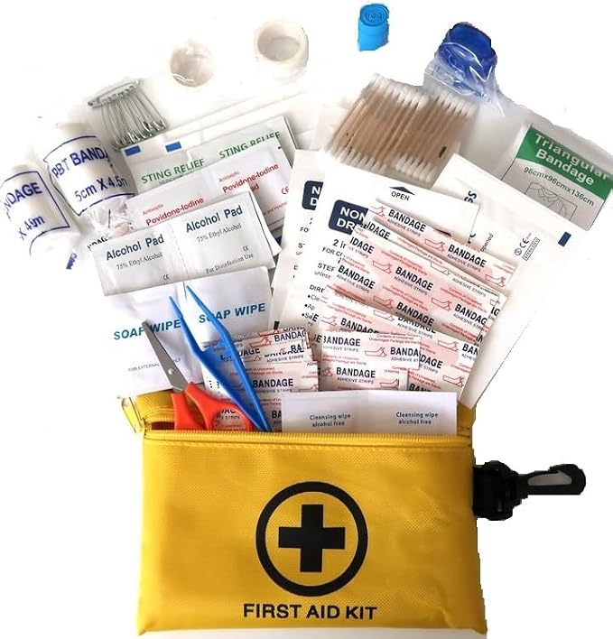 151 Pcs First Aid Kits for Sport Outdoor Office Home School Survival Emergency Trauma Military Tactical Medical School Office Home Hunting Camping Hiking Traveling Fishing IFAK EMT Bag (3 Packs)