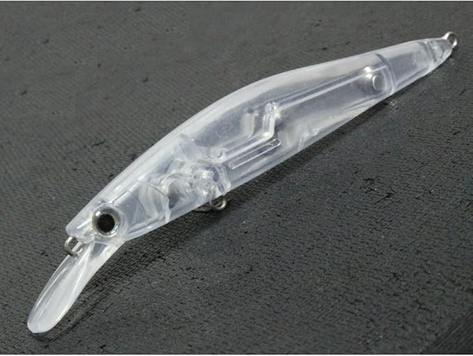 10 Blank Unpainted Minnow Crankbait Topwater Lipless Jerkbait Fishing Lures V3