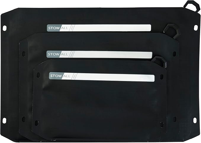Plano StowAll Waterproof Zip Pouch, Medium, Charcoal, IPX7 Rated Dry Storage with Clear Window, Expandable Base, and Carabiner Loops