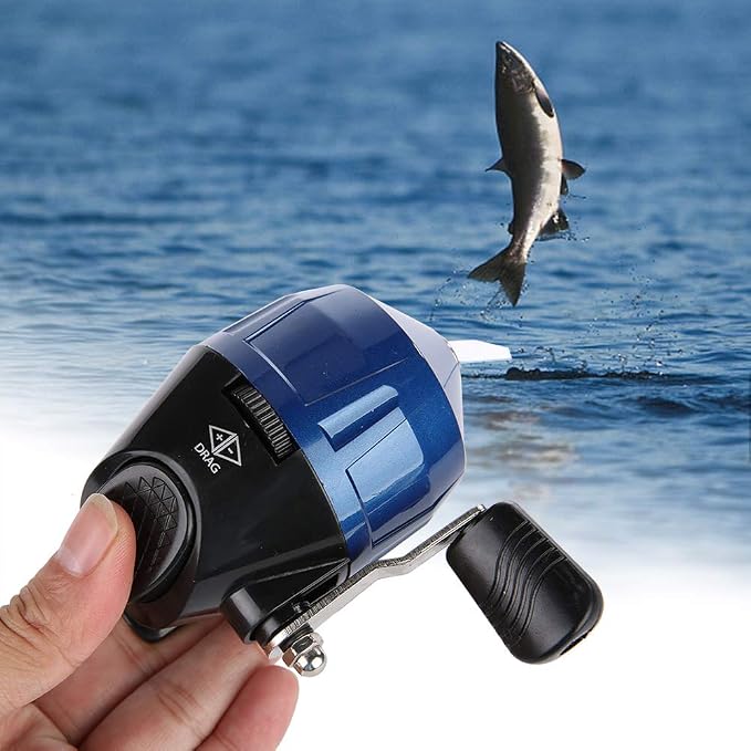 Spincast Fishing Reel, 3.0:1 Gear Ratio for Beginners and Kids, Easy to Use, Right or Left Hand Retrieve, for Freshwater Fishing
