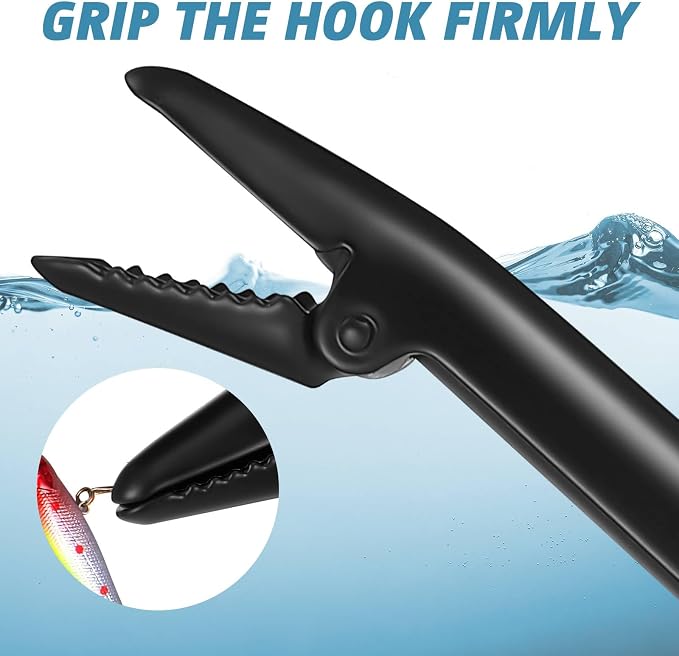4 Pcs Stainless Steel Fish Hook Remover Extractor Steel Fish Hook Remover Tool Fishing Hook Remover for Freshwater and Saltwater Fishhook Removal Tool, 11.6 x 4.3 Inch