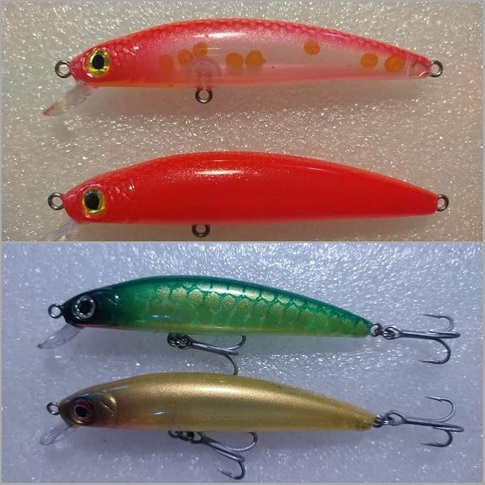 10 Blank Unpainted Minnow Crankbait Topwater Lipless Jerkbait Fishing Lures V3