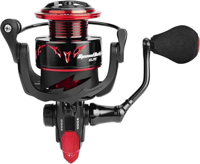 KastKing Speed Demon Elite Spinning Reel - World’s Fastest Spinning Reel 7.4:1 Ratio - Lightweight – Fresh or Saltwater Fishing Reel - 10 + 1 MaxiDur Double Shielded Stainless Steel BBS