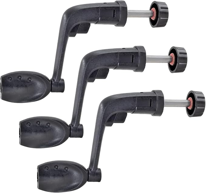 Waziaqoc 3PCS Fishing Spinning Reel Handle Grip Replacement, Rocker Arm Grip Fishing Reel Power Handle Grip
