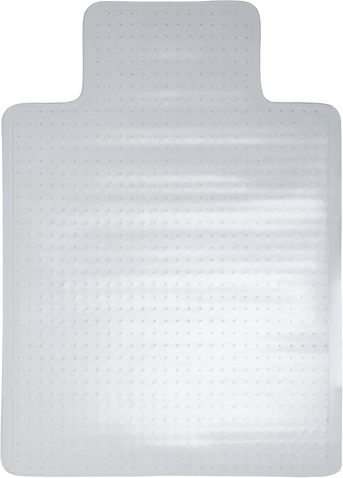 Romig Clear Carpet Office Chair Mat (36×48″) – Anti-Slip Gripper Surface with Lip, Durable 2.2 mm Desk Chair Floor Protector
