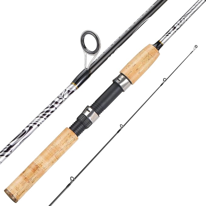 Sougayilang Spinning & Casting Rods, Strong Carbon&Glass Composite Fishing Rod with Stainless Steel Line Guides for Bass, Trout, Panfish, Catfish