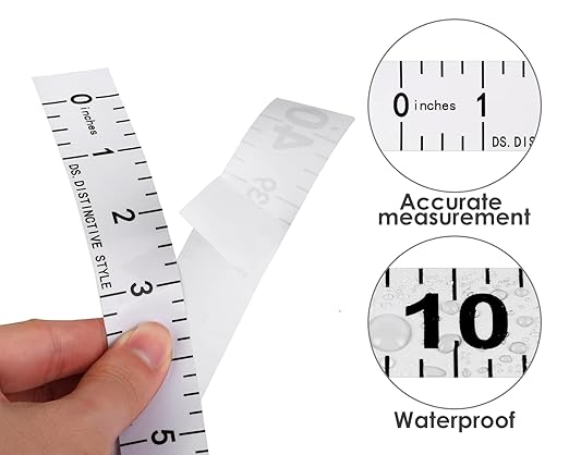 DS. DISTINCTIVE STYLE Fish Ruler Sticker 40-Inch Waterproof Adhesive Ruler Tape Fish Measuring Tape for Kayak, Boat, and Workbench