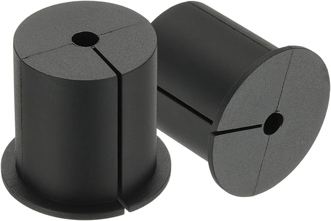 PATIKIL Wall Grommets for Cables 1-3/8", 2 Pcs Cable Routing Kit Silicone Hole Grommet Feed Through Bushing for Ethernet Accessories with 0.26" (6.5mm) Hole, Black