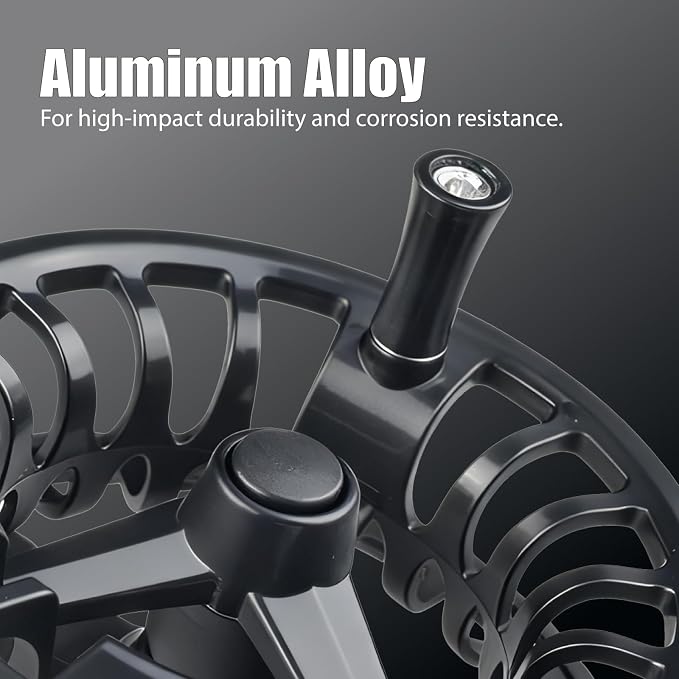 Fly Fishing Reel 5/6wt - Aluminum Alloy Fly Reel with Pre-Loaded Line Combo, Durable Lightweight Design for Freshwater/Saltwater