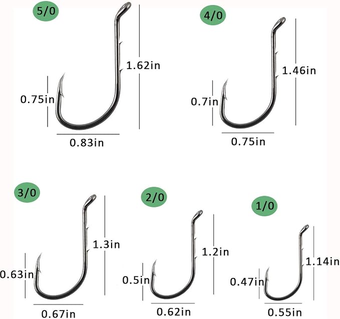 Fishing Baitholder Hooks - 100pcs Barbed Shank Sharp Strong High Carbon Steel Octopus Bait Holder Hooks for Freshwater Saltwater Live Bait Fishing