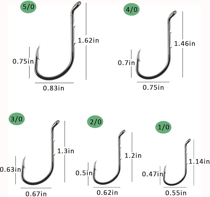 Fishing Baitholder Hooks - 100pcs Barbed Shank Sharp Strong High Carbon Steel Octopus Bait Holder Hooks for Freshwater Saltwater Live Bait Fishing