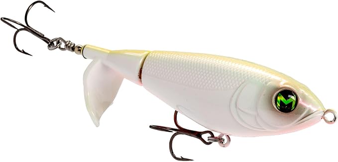 Lew's Mach Baits Patroller Propeller Bait Fishing Lure, Topwater Propeller Bait, Rotating Tail Section, Sound Chamber