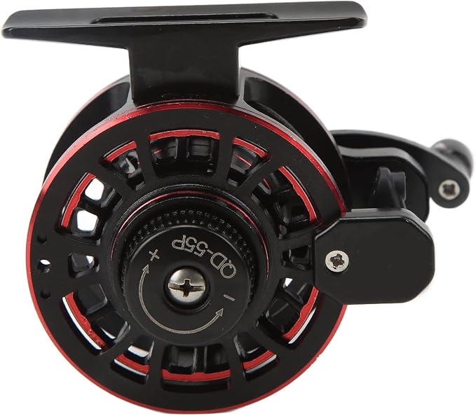 3+1 Bearing All Metal Reel for Ice Fishing Rock Fishing, 5kg/11.0lb Braking Force Wheel Speed Ratio 3.0:1 Double-Speed Fishing Line Reel (Left Hand)