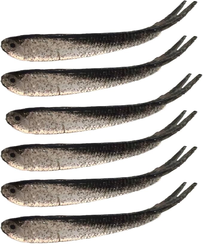 20PCS-Soft Plastic baits bass Lures Fishing, Soft Plastic Walleye Fishing Lures, Paddle Tail Swimbaits for Bass Fishing, Fishing Bait for Freshwater Saltwater Gifts (2.4IN/1.3g)
