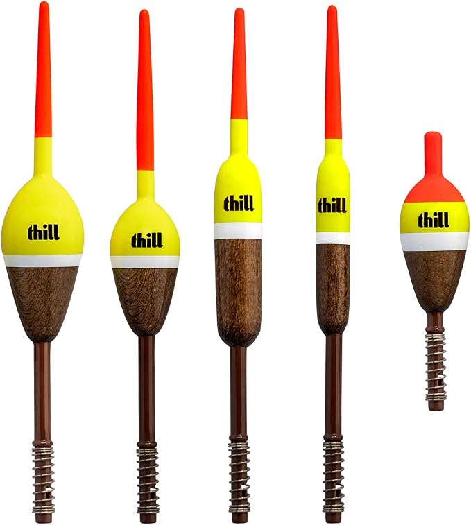 Thill Classic Float Fishing Bobber with Buoyant Balsa Wood Body