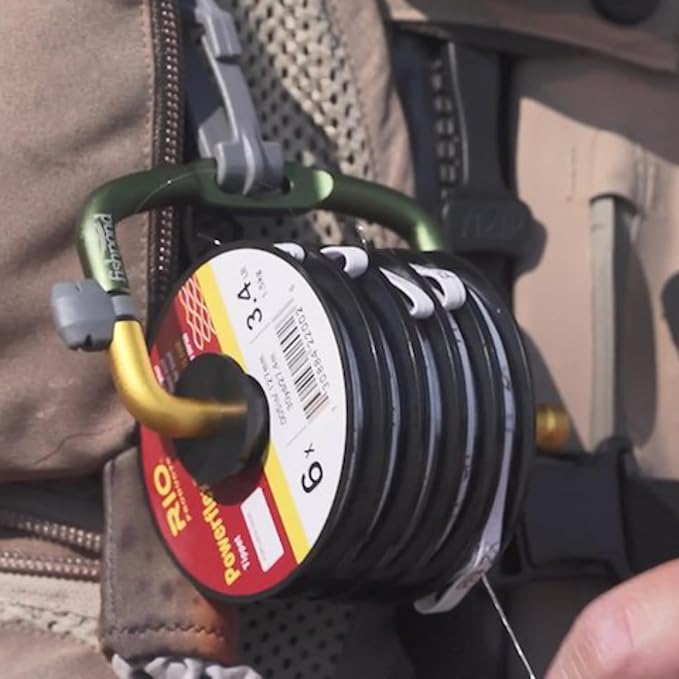 RIO Products Fly Fishing Tippet Head Gate, 2X-6X Powerflex Tippet, 30 Yard Spools, Clear