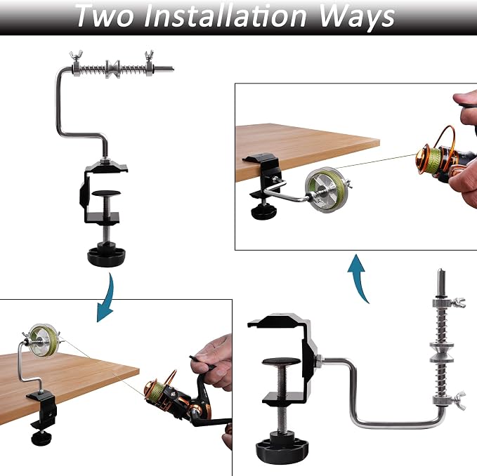 Fishing Line Spooler Winder, Adjustable Fishing Reel Spooler Spooling Station for Spinning Casting Reels