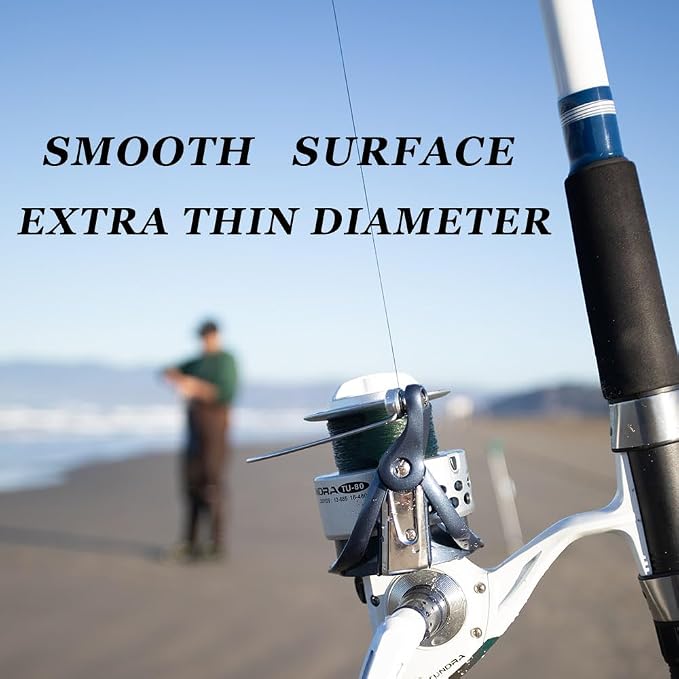 Braided Fishing Line, Strong Power, Great Abrasion Resistance, Thin Diameter, No Stretch, Low Memory and High Sensitivity(164/328/547/1093Yds) 10/15/20/30/40/50/60/70/80/100LB,4/8 Strands