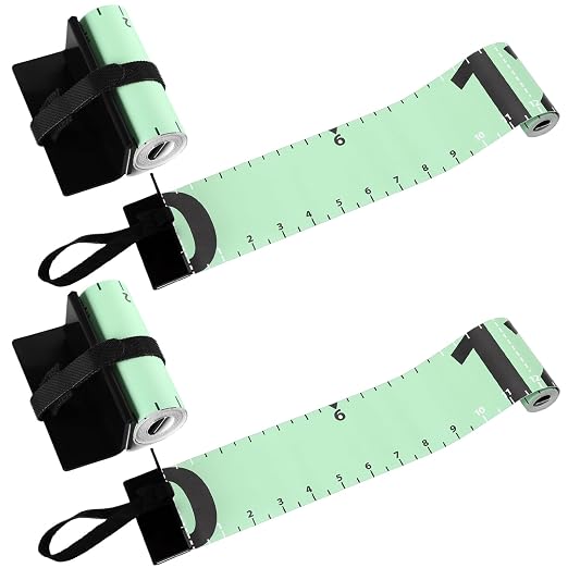 Soulchen 2 Pcs 60 Inch Fishing Ruler Fishing Measuring Tape with Bump Board Waterproof Portable Roll up Fish Measuring Board Device Tool for Crappie Tuna Shark Swordfish