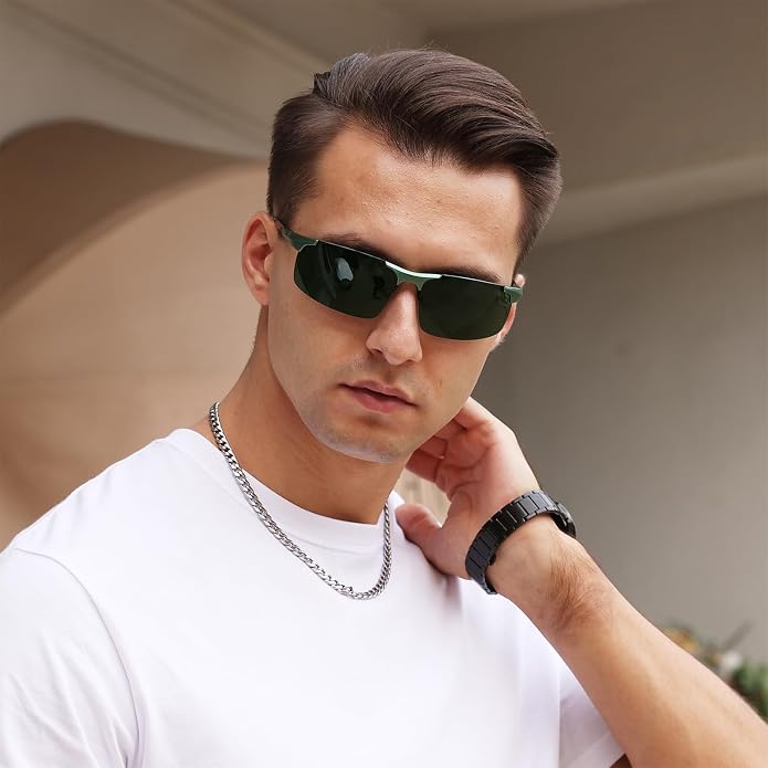 DUCO Polarized Sunglasses Mens Ultralight Carbon Fiber Sun Glasses for Men Driving Sports Fishing UV400 Protection DC8277