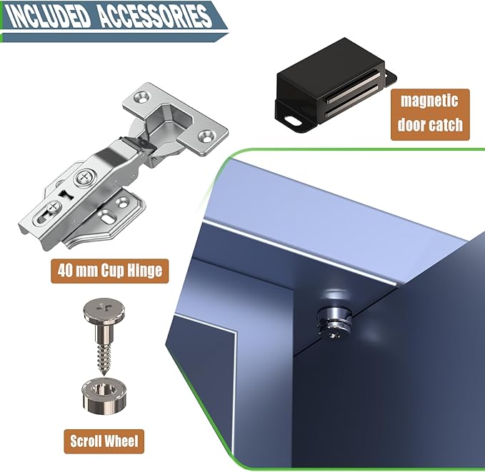 Cabinet Pocket Door Slide System Kit 16",4PCS Inset Sliding Hardware for Hidden Cabinet Doors, 45lbs Capacity, Space Saving Pocket Door Hardware for Kitchen, Pantry, Closet