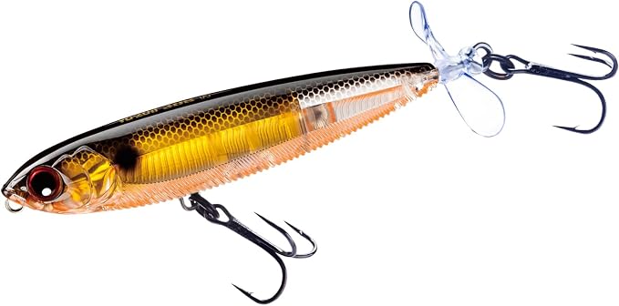 Yo-Zuri 3DB Prop Floating Lure, Prism Shad, 3 1/2-Inch