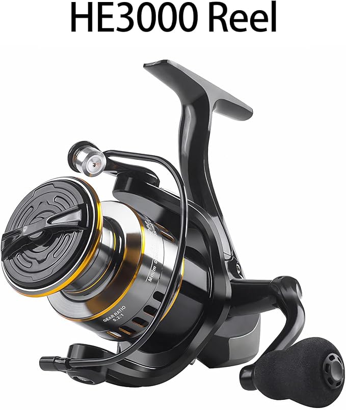 Spinning Fishing Reel 22 LBs Max Drag with 5.2:1 High Speed Ultra Smooth Powerful for Freshwater Saltwater Fishing