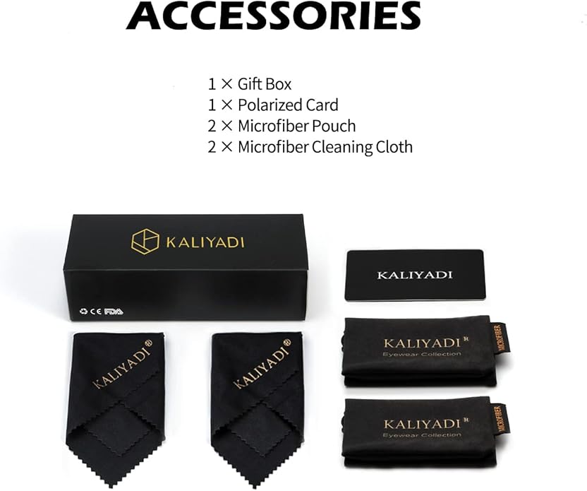 KALIYADI Sunglasses Men Polarized for Mens and Womens Unisex Sun Glasses for Driving UV Protection
