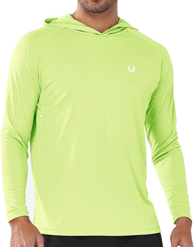 NORTHYARD Men's UPF 50+ Rash Guard Hoodie Long Sleeve Sun Protection Shirt Fishing Swim Beach Hiking Quick Dry Lightweight