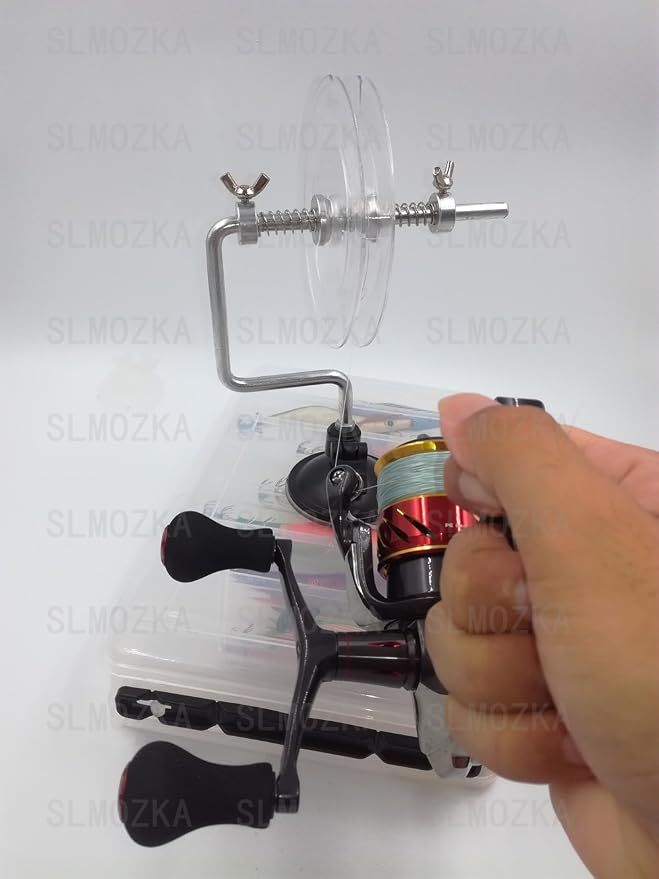 Fishing Line Spooler Silver Reel Winder Spool Tackle Winder spooling Station Winding System Ultimate Line