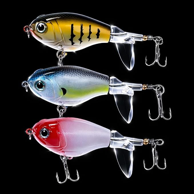 Bass Fishing Lures, Jointed Swimbait Glide Bait for Bass, Trout & Pike – Lifelike Fishing Lure with 3D Eyes, Built-in Rattle Chamber, Triple Hook – Realistic Fishing Lures for Freshwater & Saltwater
