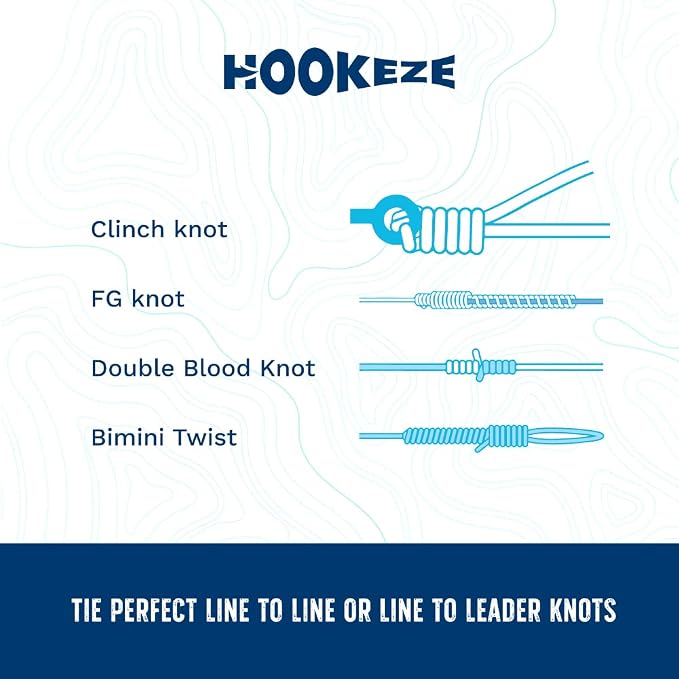 HOOK-EZE Fly Fishing Accessories - Fishing Knot Tying Tool for Tying Fishing Line to Hooks - Fishing Gear and Equipment, Gadget to Tie Knots Quick and Easy - Fishing Gifts for Men