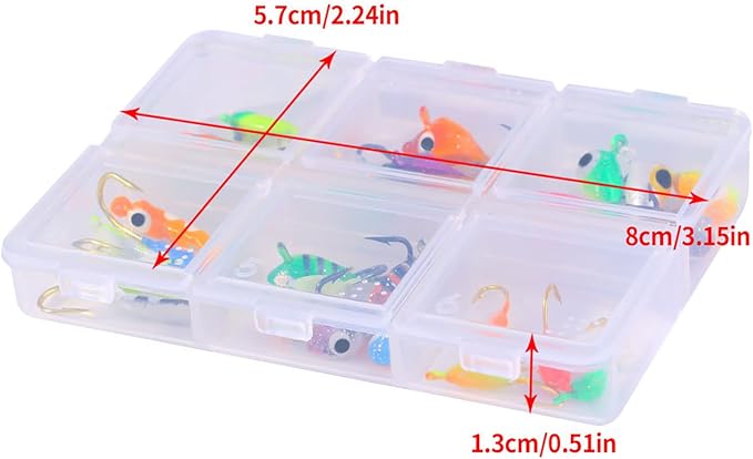 Ice Fishing Jigs Kit Essential Ice Fishing Lures for Beginners to Hook Big Fish and Reel in The Fun!