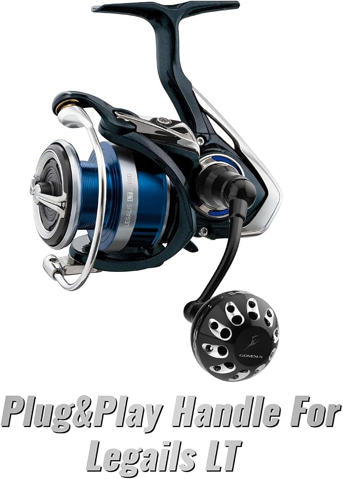 GOMEXUS Power Handle Compatible for Daiwa Revros LT Regal LT Legalis LT Crossfire LT Elimilator QR Ultralight Fishing Reel Crank 【Please Pay Attention to [Style Name] When selecting】