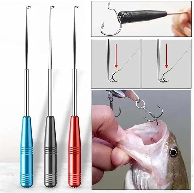 Red Fishing Hook Remover Fishing Hook Quick Removal Device Portable Hook Detacher Security Extractor Fish Hook Disconnect Device Fishing Hooks Accessory