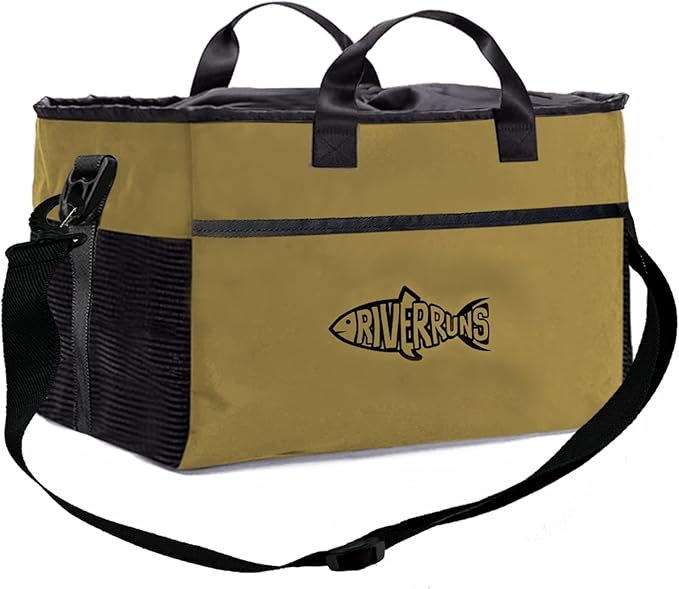 Riverruns Fishing Hunting Wader Bag with Vented Mesh, Waders Boots Bag, Fly Fish Storage Bag for Fishing, Hiking, Camping