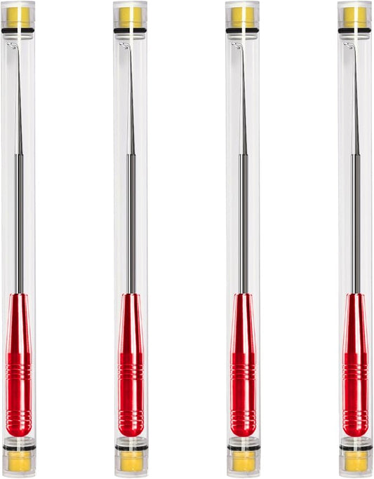 Fish Hook Remover Tool,Fishing Hook Quick Removal Device,Fishing Gear Security Extractor Equipment Kits for Adult,Hook Extractor Accessories Tools with Storage Tube,4Pcs