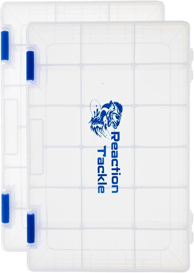Reaction Tackle Tackle Box Trays, Utility Storage Boxes for Fishing Tackle, Lures, Hooks & Baits – Fits Tackle Bags and Tackle Boxes