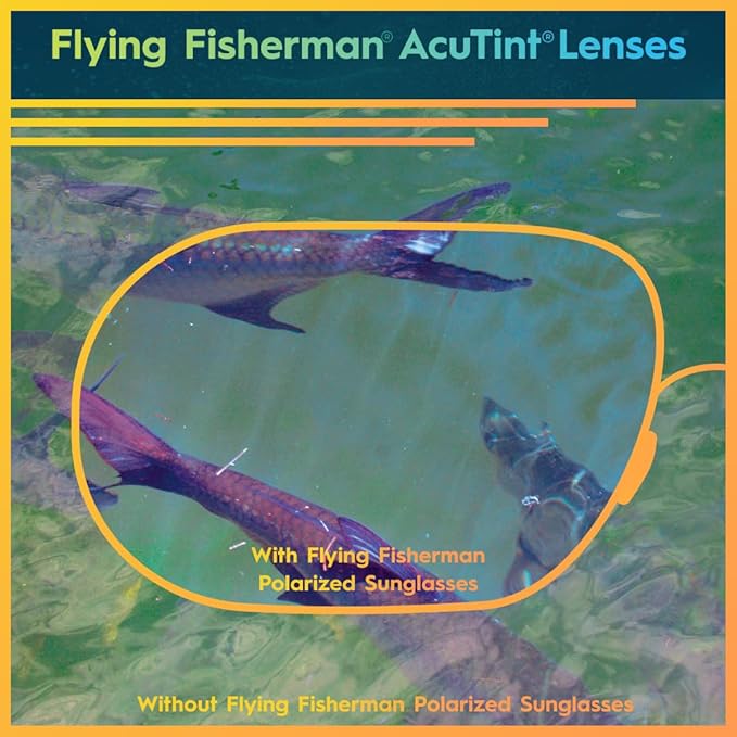 Flying Fisherman Sand Bank Polarized Sunglasses for Men, Women, Fishing, Boating, Outdoor Sports, 100% UV Protection