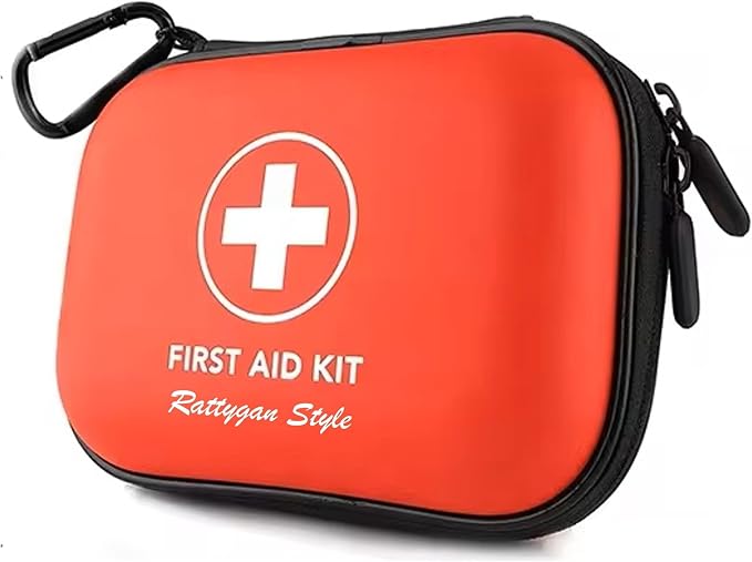 All-in-One Compact First Aid Kit with Waterproof Hard Shell Case – 100 Medical Supplies for Home, Car, Travel, and Outdoor Emergencies