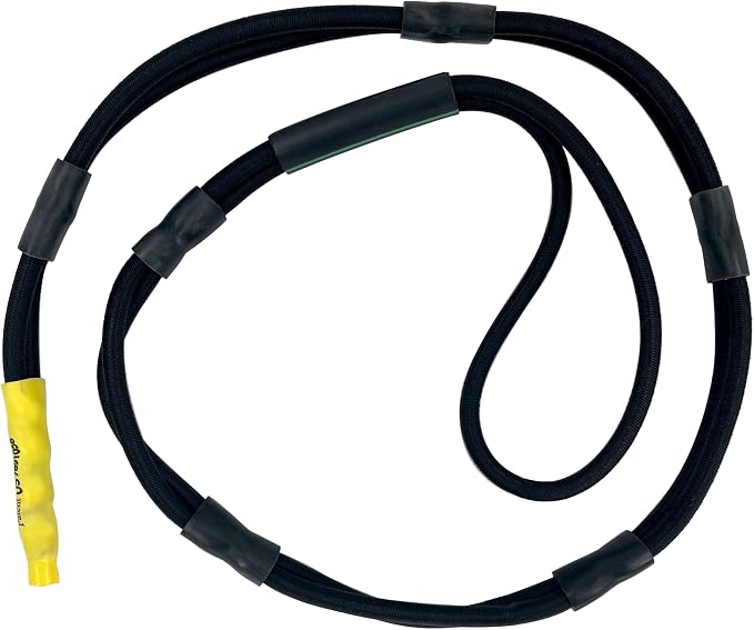 Stretch 'n Slide Bungee Dock Lines, 2 Pack, Stretches to 7ft with Adjustable Loops, Ideal for Docking or Rafting, Boats, Jetskis, PWC. Boat Dock Lines with Loop.