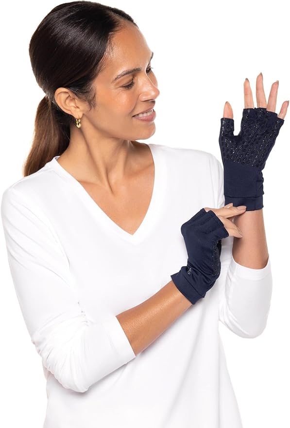 Coolibar Fingerless UV Sun Gloves - UPF 50+ Sun Protection - Ouray