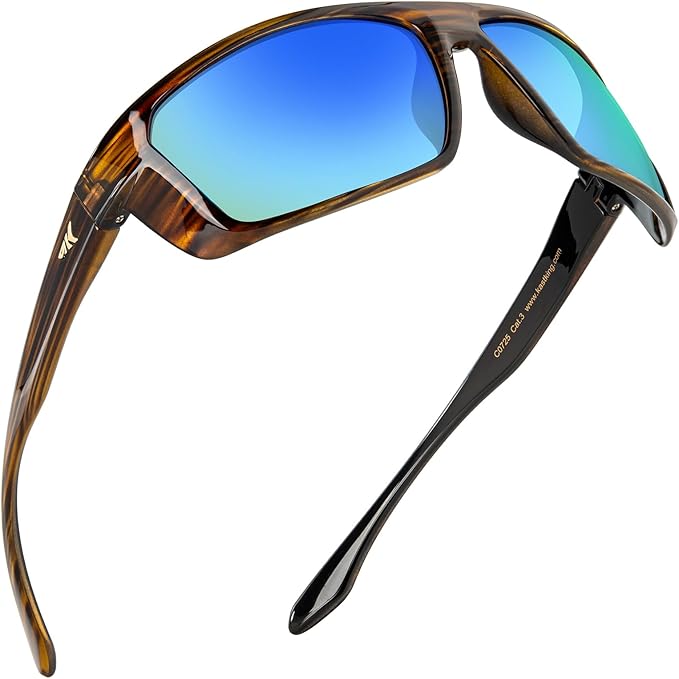 KastKing Huzzah Polarized Sport Sunglasses for Men and Women, Ideal for Driving Fishing Cycling and Running,UV Protection