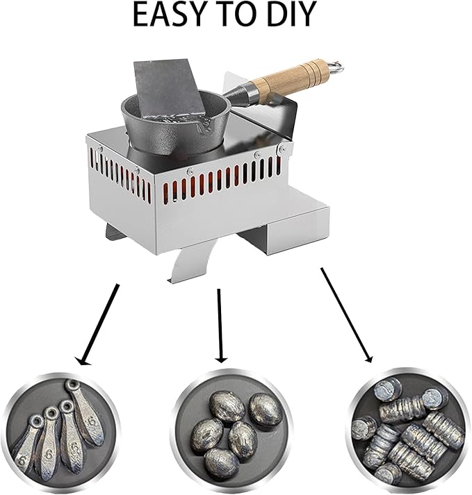 Bank Sinker Mold and Pure Lead Ingots,DIY Bullet Casting,Fishing Sinkers and Fishing Weights