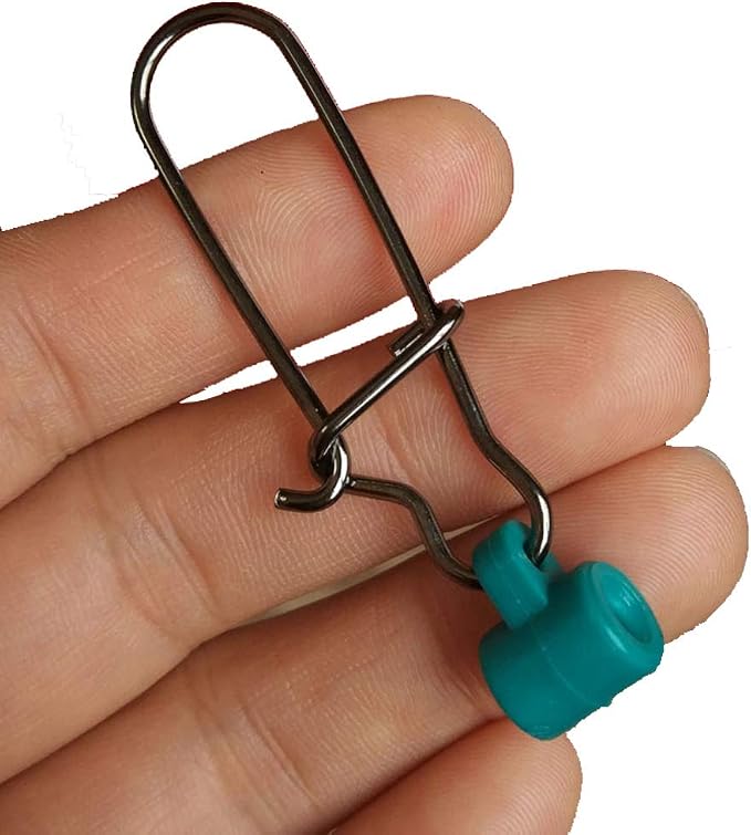 25/50/100 PCS Fishing Line Sinker Slides Duo Lock Snaps High Strength Stainless Steel Sinker Slider Swivel Snap Kit Fishing Tackle