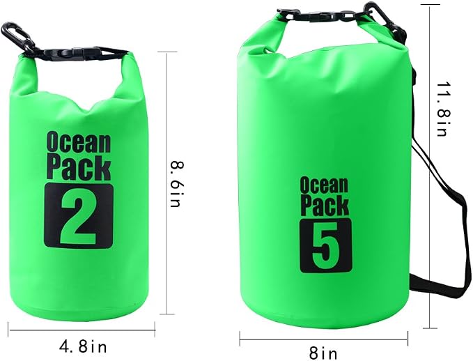 Dry Sack/Floating Waterproof Bag 2L/5L/10L/20L/30L for Boating, Kayaking, Hiking, Snowboarding, Camping, Rafting, Fishing and Backpacking