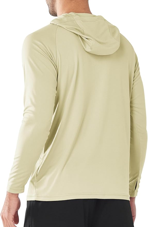 NORTHYARD Men's UPF 50+ Rash Guard Hoodie Long Sleeve Sun Protection Shirt Fishing Swim Beach Hiking Quick Dry Lightweight