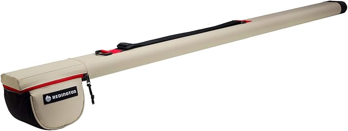 Redington Fly Rod Travel Case, Plastic Reinforced Caps, Adjustable Shoulder Strap